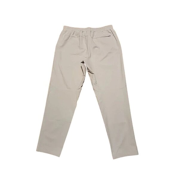 Lululemon Mens New Venture Pique Trouser Bone XL Sleek Easy-Care Fabric Stretch - Picture 3 of 3